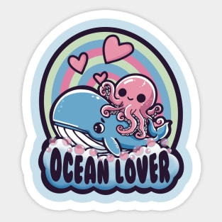 Ocean Lovers Unite Sticker